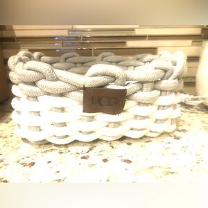 UGG Woven Medium Gray and White Basket